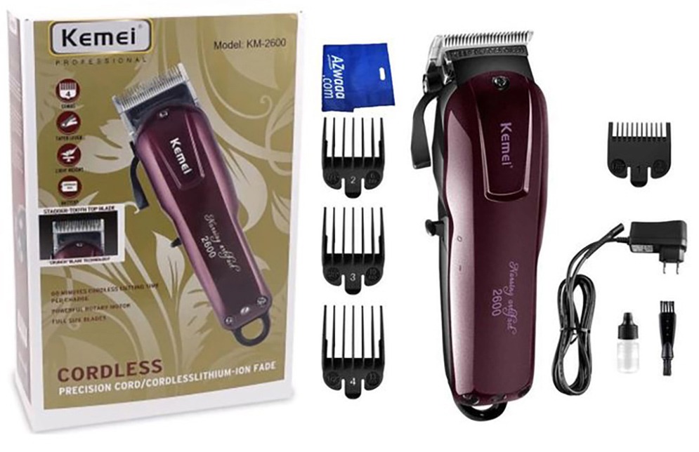 Kemei KM-2600 Professional Cord Cordless Hair Clipper Beard Trimmer thumbnail 9