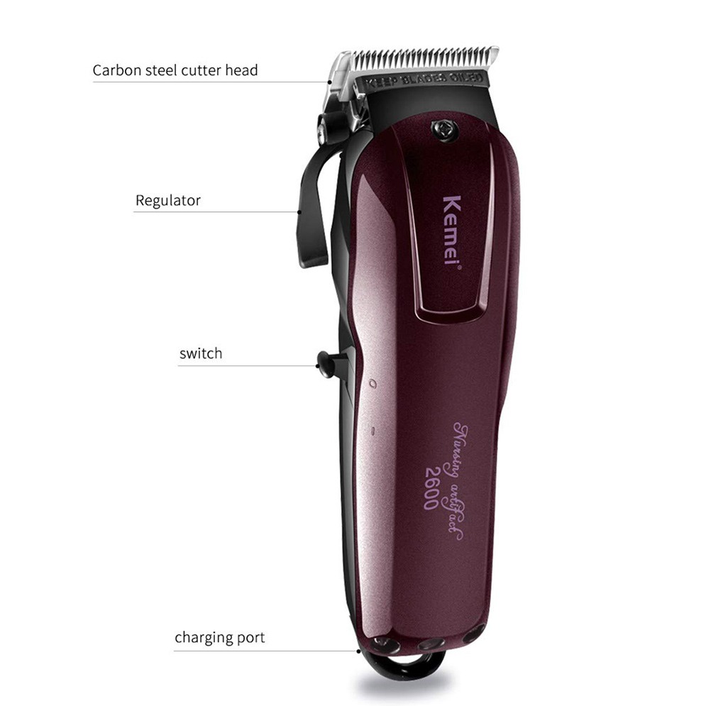 Kemei KM-2600 Professional Cord Cordless Hair Clipper Beard Trimmer thumbnail 8