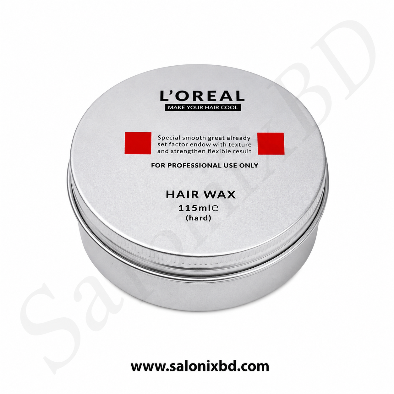 L'OREAL Hair Wax (Hard) 115ml শক্তিশালী হোল্ডিং ক্ষমতাসম্পন্ন একটি প্রফেশনাল হেয়ার স্টাইলিং ওয়াক্স