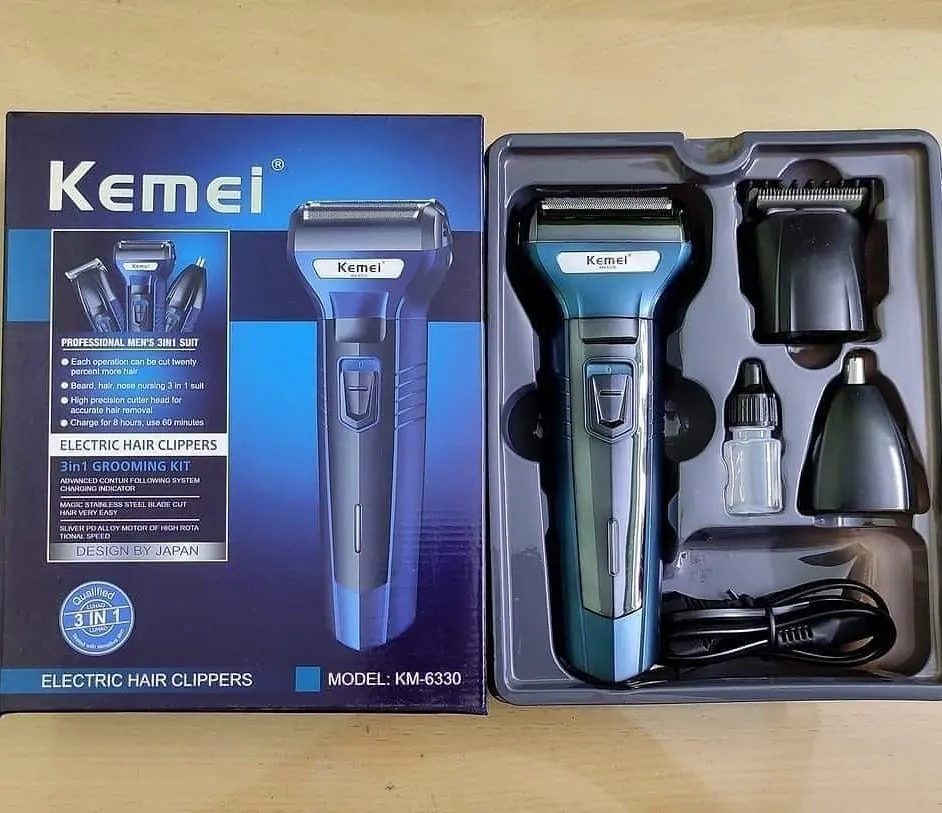 Kemei Km-6330 ( 3 in 1) Multigroomer Hair & Beard Trimmer thumbnail 3