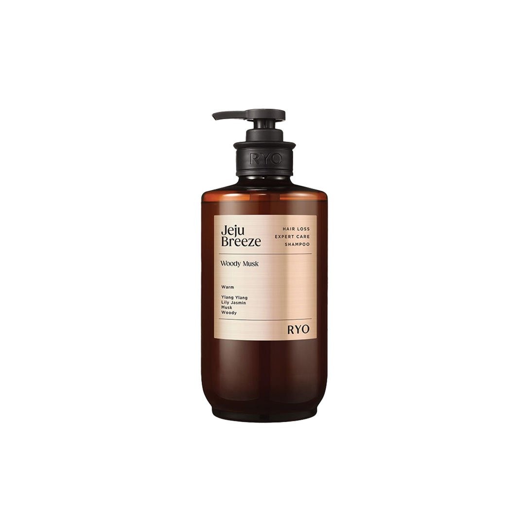 কোরিয়ান RYO Jeju Breeze Hair Loss Expert Care Shampoo (Woody Musk) 585 ml