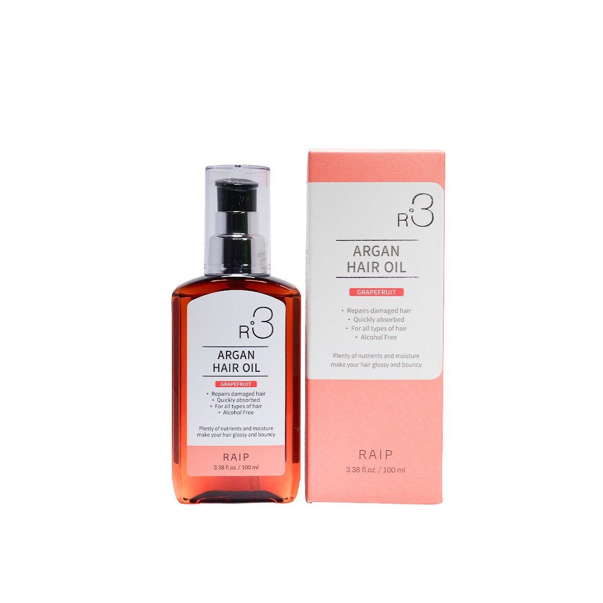 কোরিয়ান Raip R3 Argan Hair Oil 100 ml GRAPEFRUIT thumbnail 2