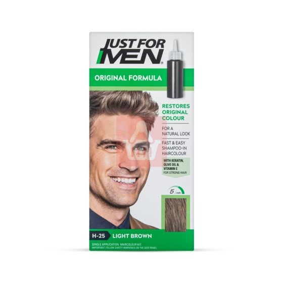 Just for Men Original Formula Hair Colour H-25 Light Brown USA