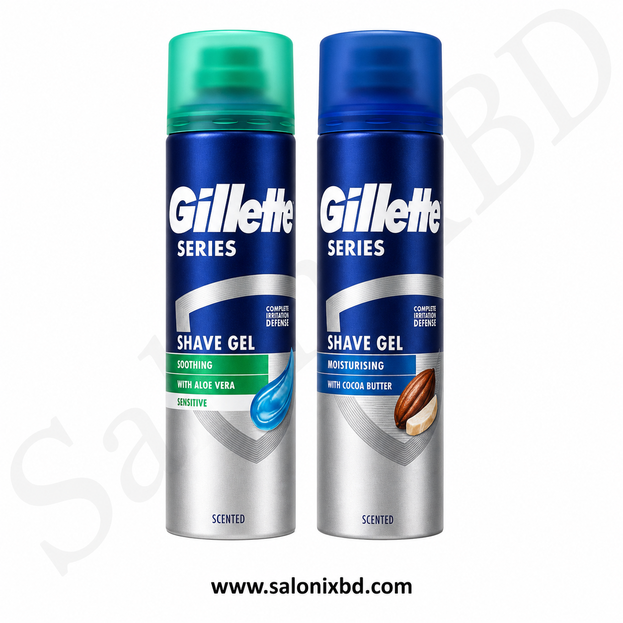 Gillette Series Shave Gel Soothing with Aloe Vera +Cocoa Butter (Sensitive) কম্বো