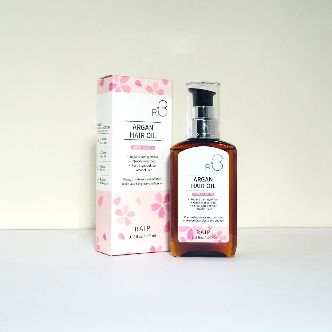 কোরিয়ান Raip R3 Argan Hair Oil – Cherry Blossom 100 ml thumbnail 2