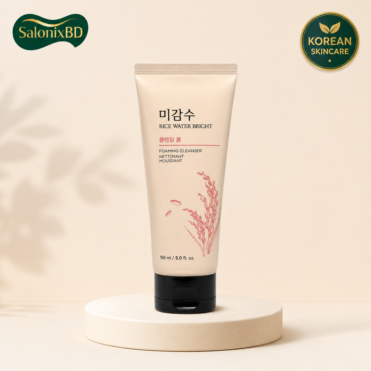 কোরিয়ান The Face Shop Rice Water Bright Foaming Cleanser 150 ml