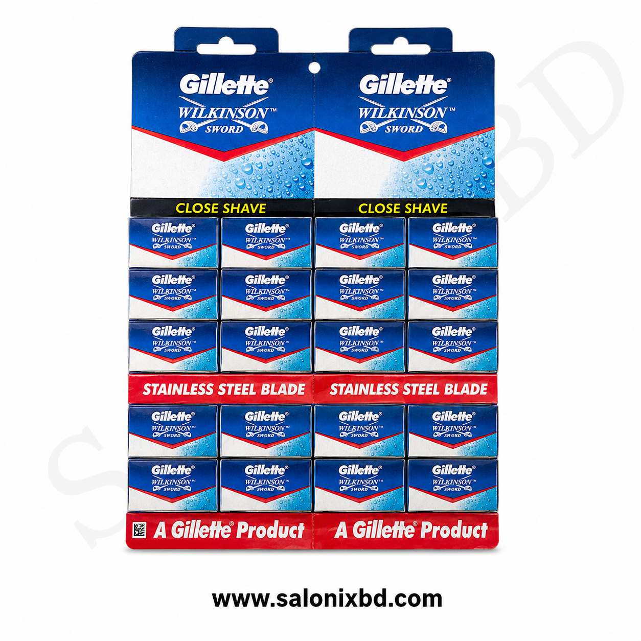 Gillette Wilkinson Sword Stainless Steel Blade (ডিসপ্লে প্যাক)
