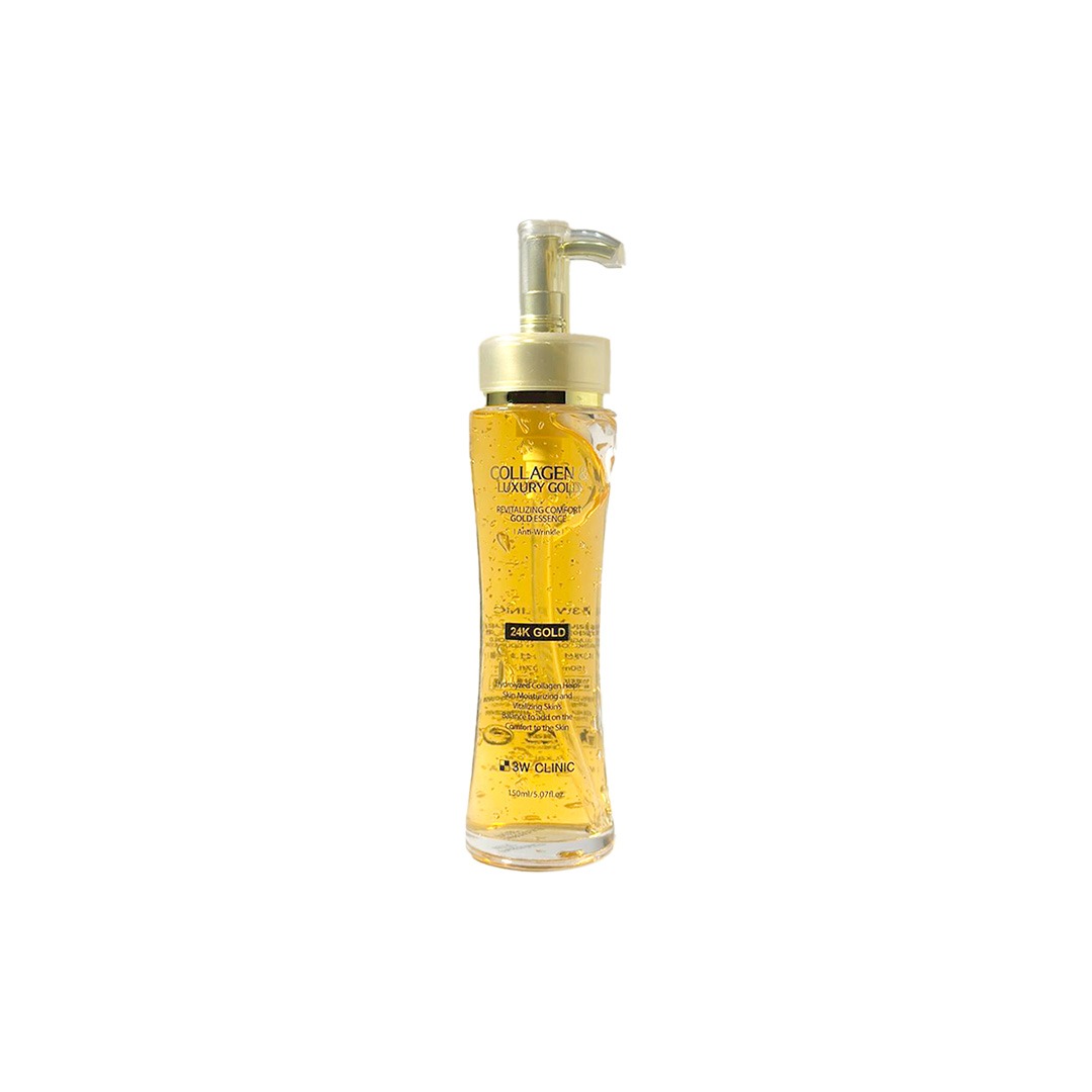 কোরিয়ান 3w Clinic Collagen & Luxury Goad Revitalizing Comfort Gold Essence 150 ml
