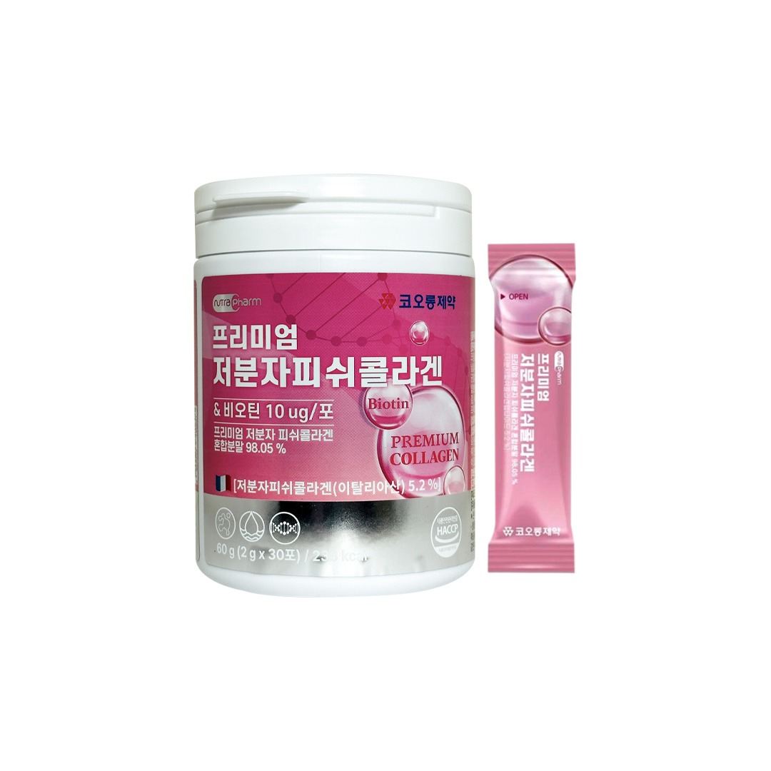 কোরিয়ান kolon Pharmaceutical Premium Low Molecular Fish Collagen 60 g ( 2g x 30 Packets )