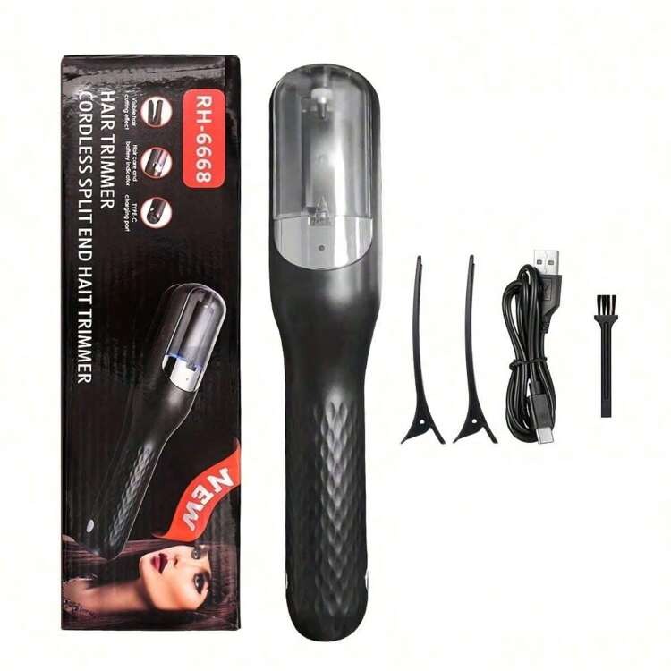 Rechargeable Cordless Split Hair Trimmer, Hair Split Ends Trimmer, Remover Damaged Hair, Repair Hair Care Treatment