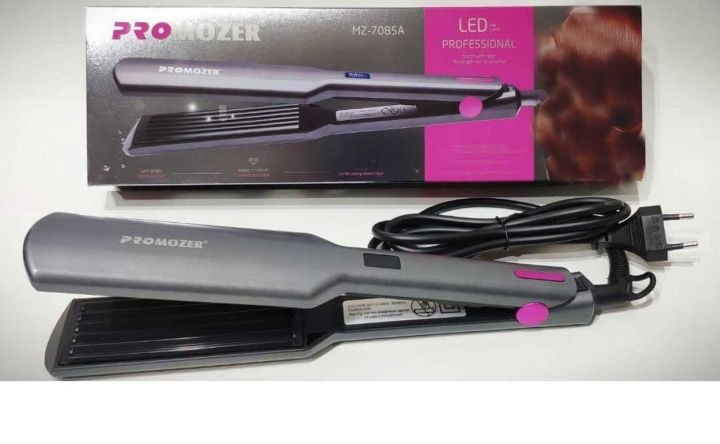 Pro Mozer Mz 7085 Hair Crimper Ceramic Corrugation Iron Mini Loose Wave Curl Professional Flat Iron Adjustable Temperature thumbnail 2