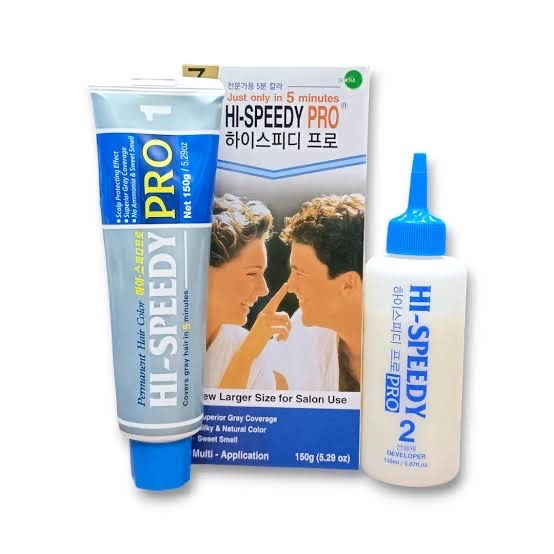 কোরিয়ান Hi-Speedy Pro Hair Color Natural Black 7 (150g)