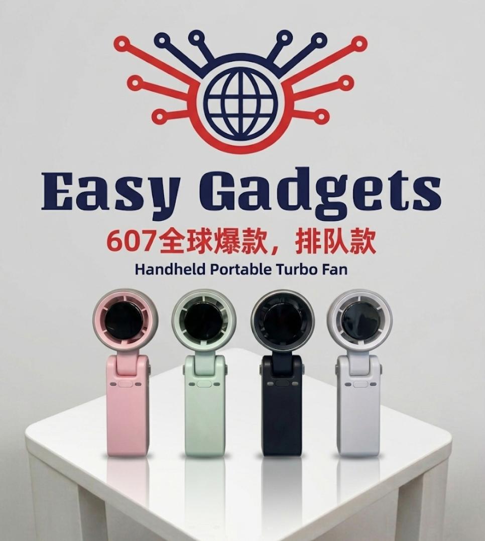 Portable Handheld Mini Turbo Fan USB Rechargeable