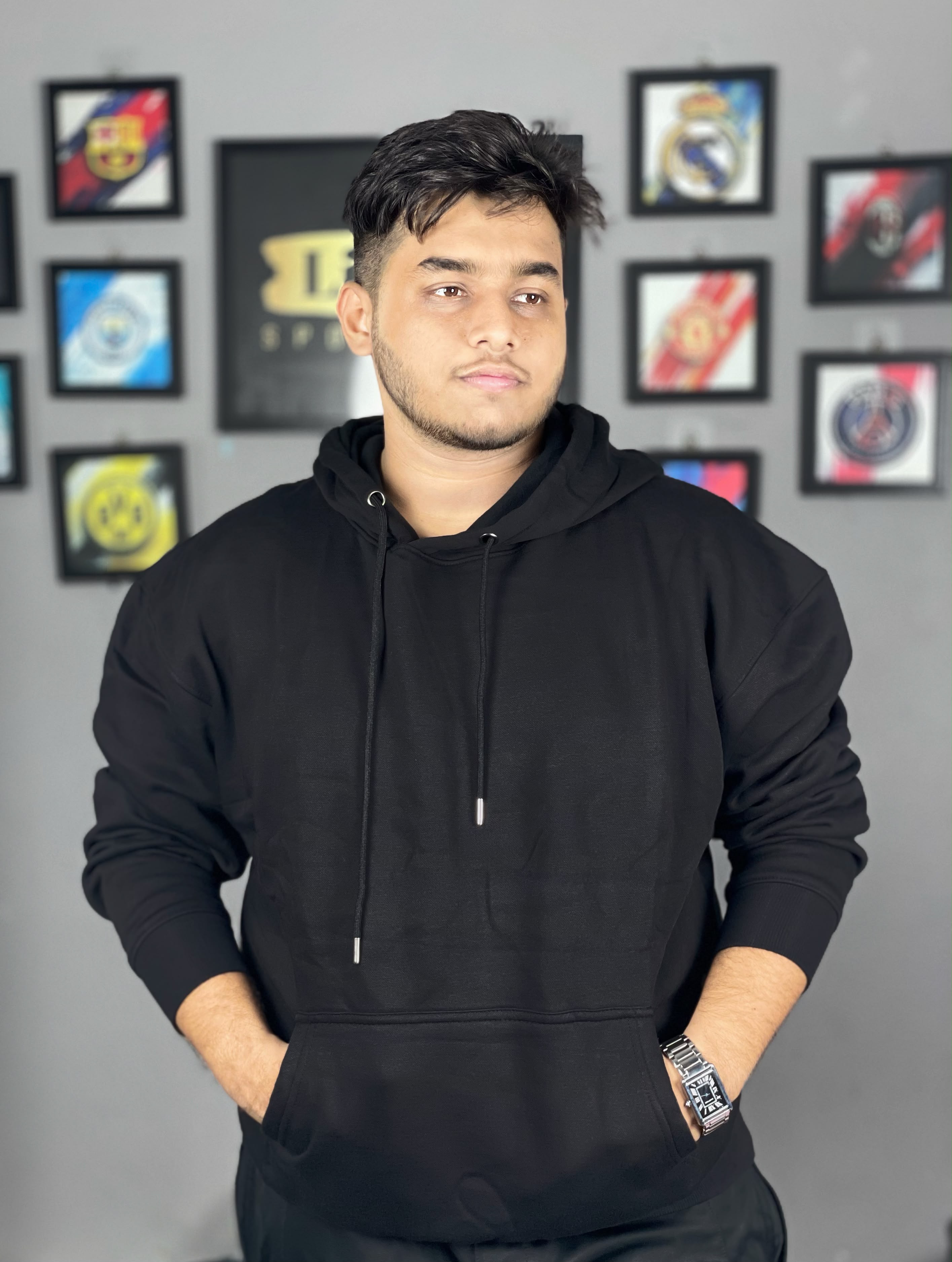Solid Hoodie Black