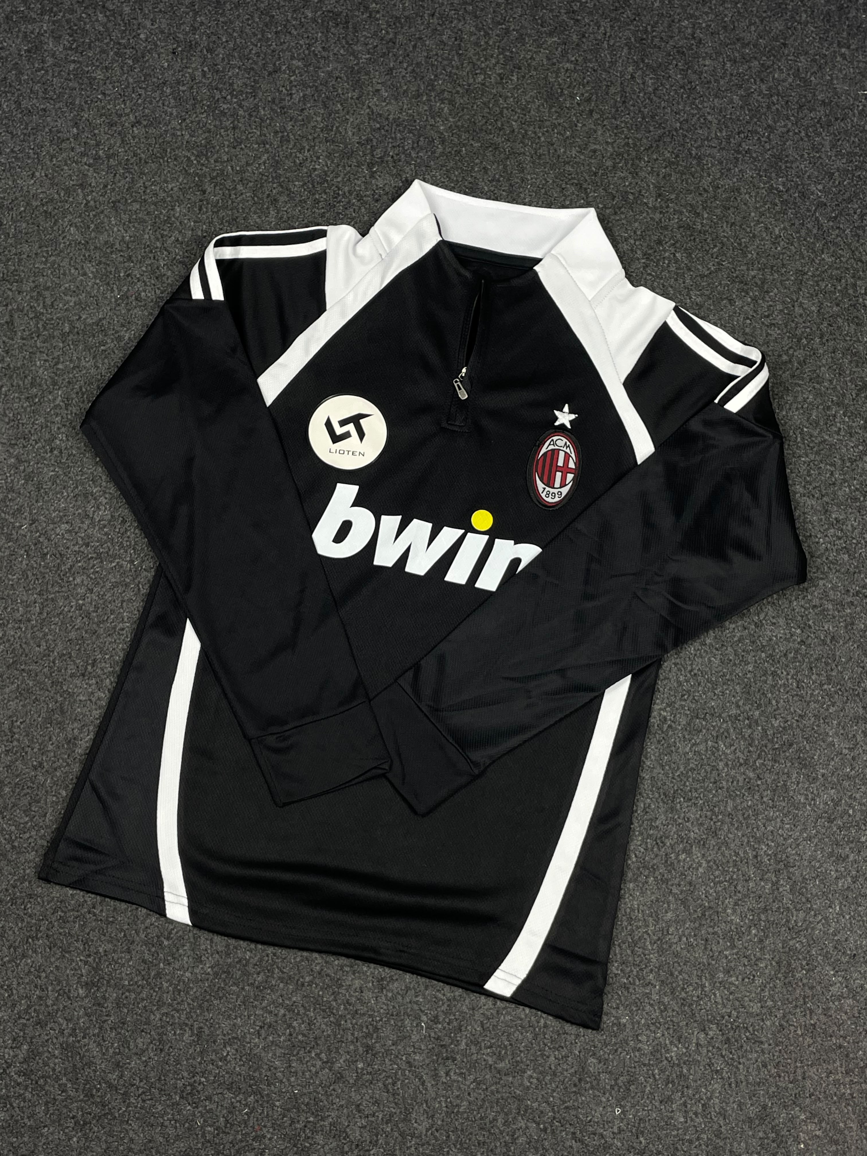 Ac Milan Black Sweatshirt