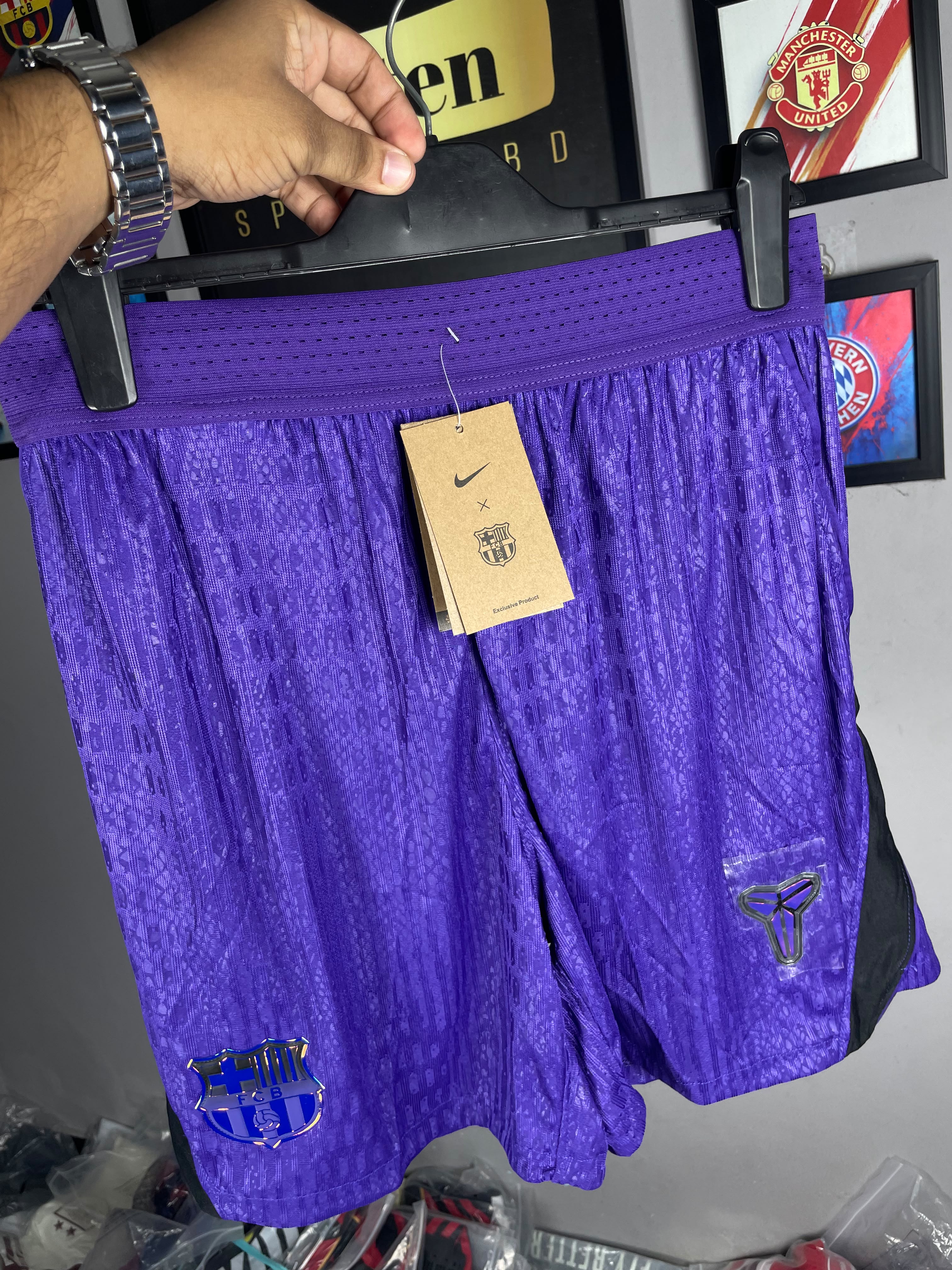 Barcelona Away Player Addition Short