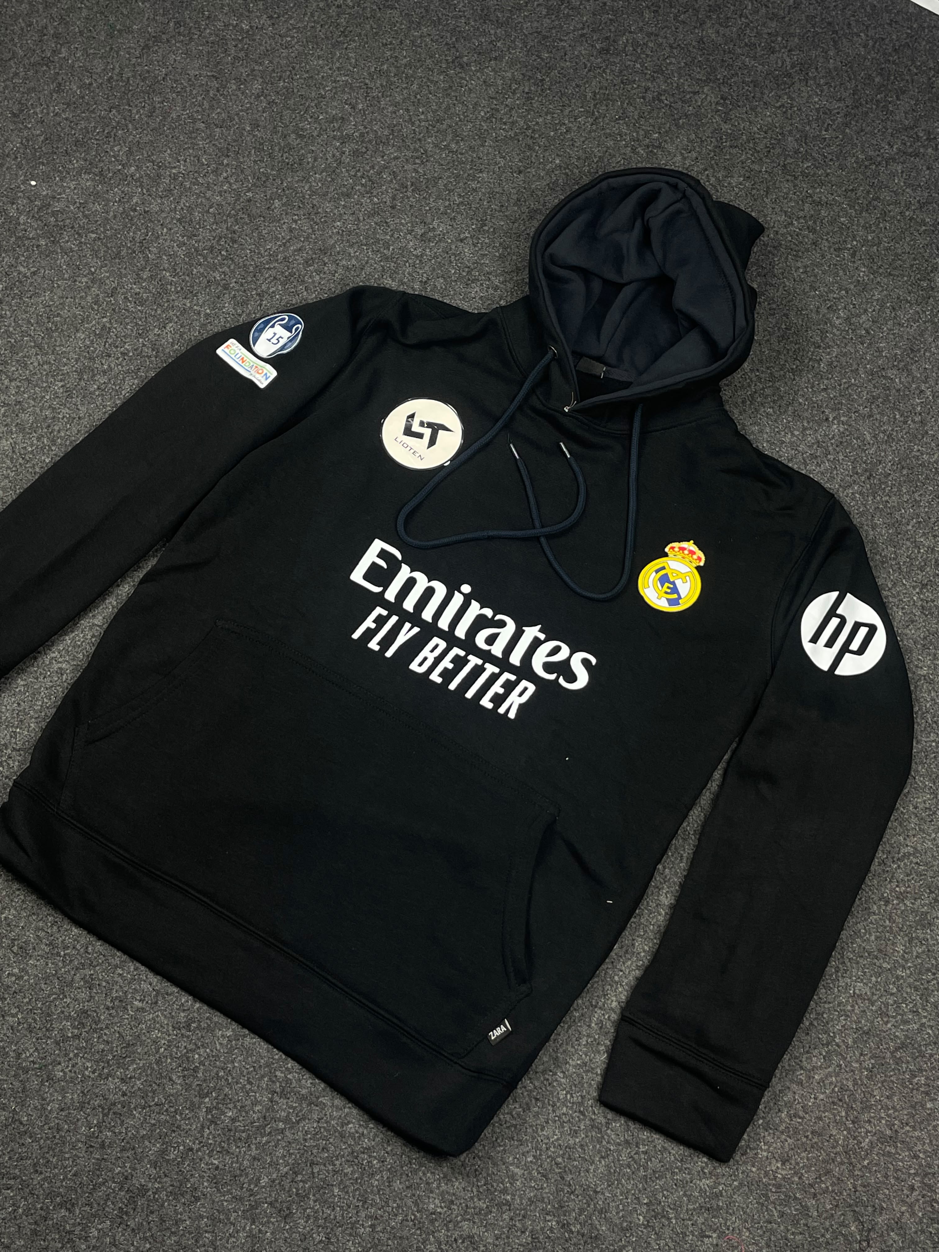 Real Madrid Hoodie Black_img_3