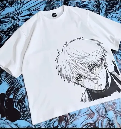 Blue Lock Isagi Yoichi Anime Graphic Print Oversized T-Shirt_img_0