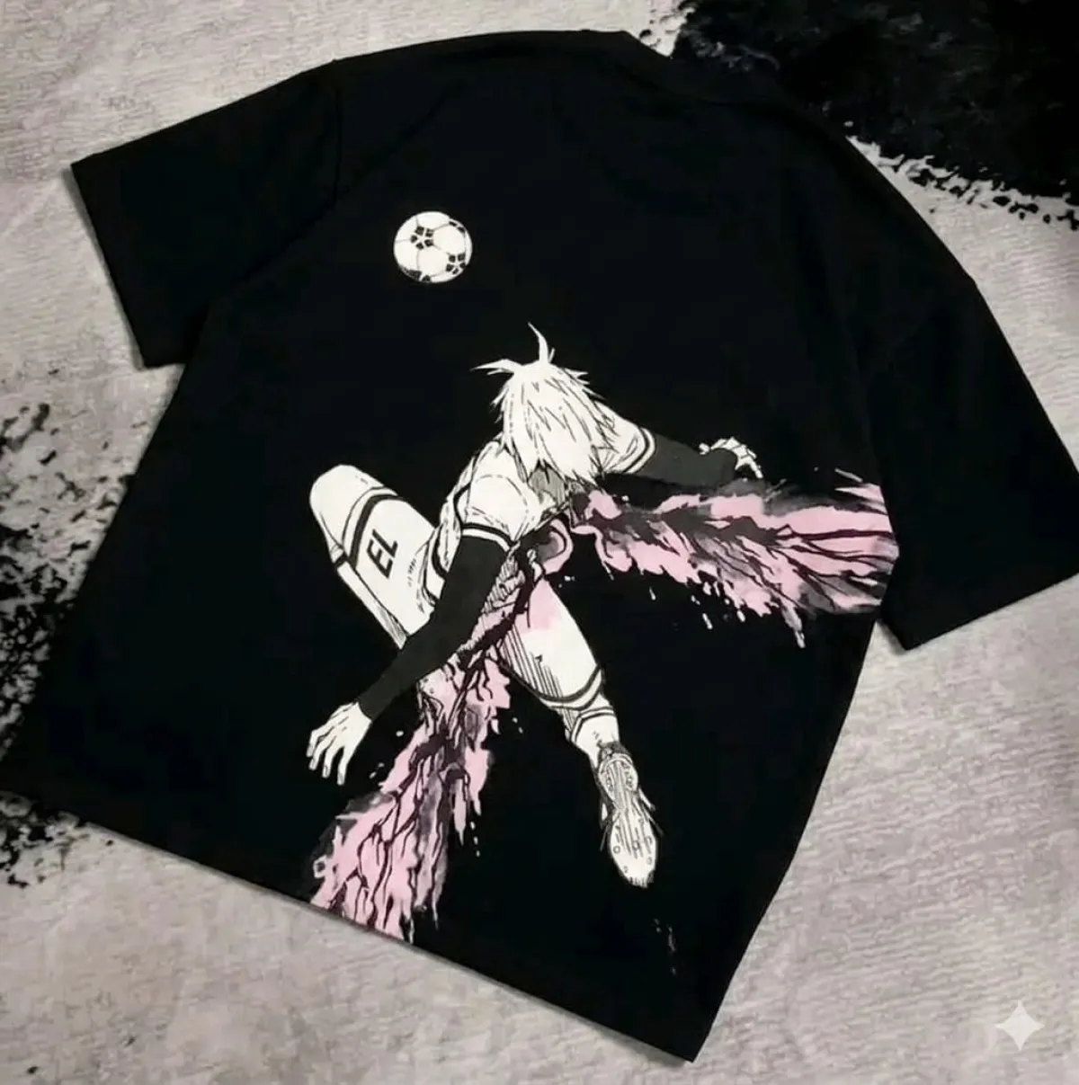 Blue Lock "Nagi Seishiro" Manga Panel Anime T-Shirt - Black