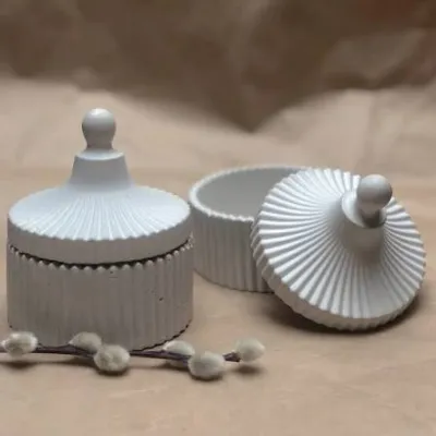 gypsum carousel jar with Lid_img_3