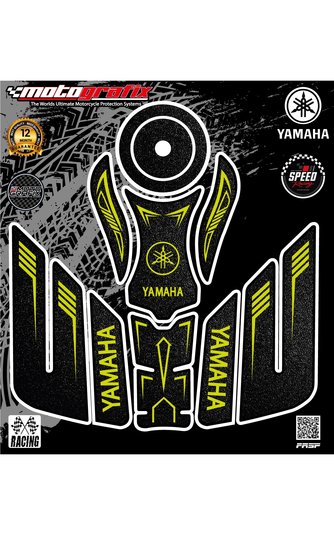 Yamaha Premium 3D Tank Pad – Ultimate Protection with Racing Style thumbnail 2