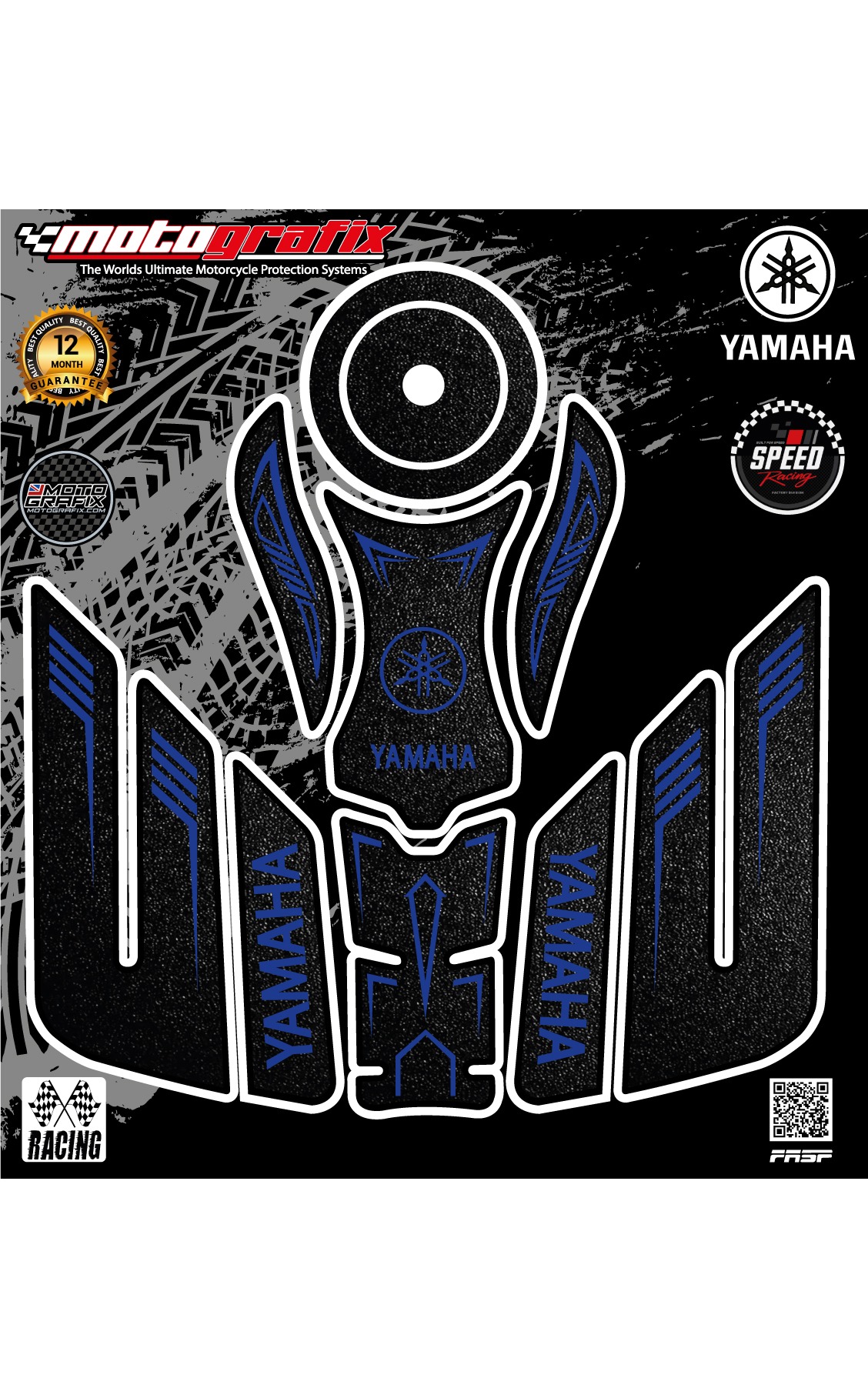 Yamaha Premium 3D Tank Pad – Ultimate Protection with Racing Style thumbnail 4