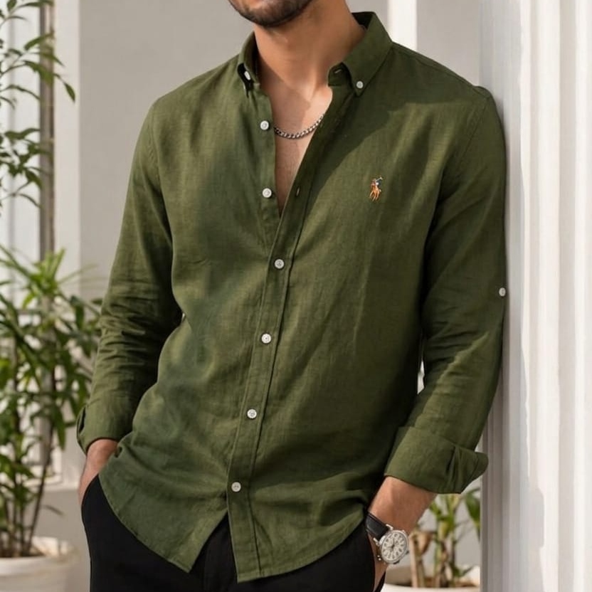 Olive Green Ralph Lauren Polo Shirt