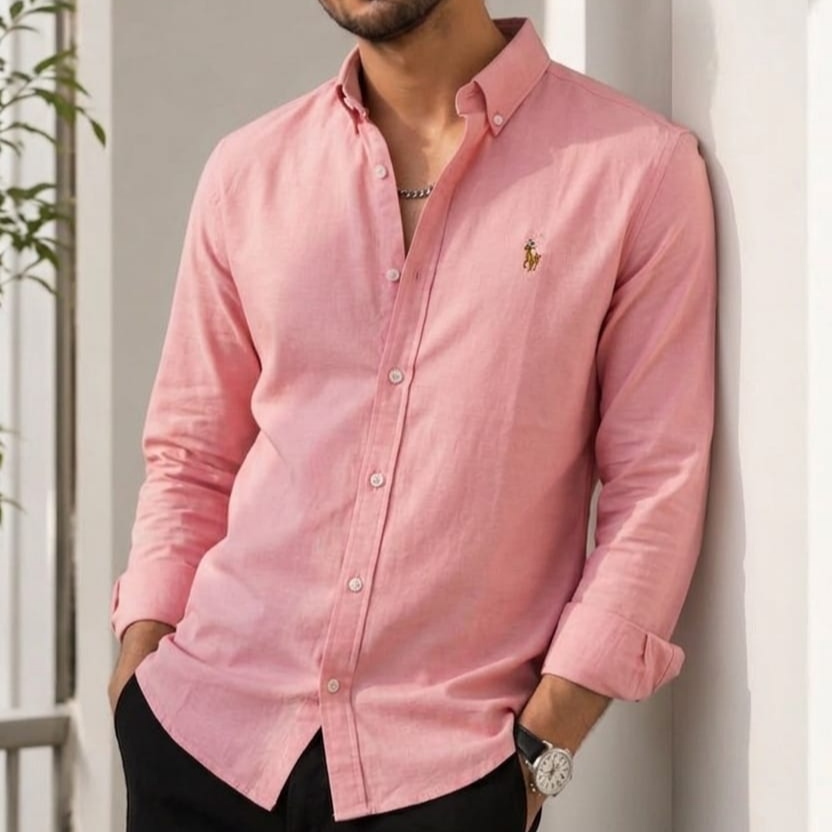 Pink Color Ralph Lauren Polo Shirt