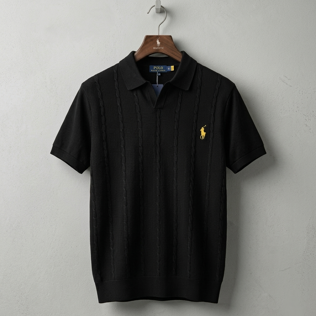BLACK CABLE POLO