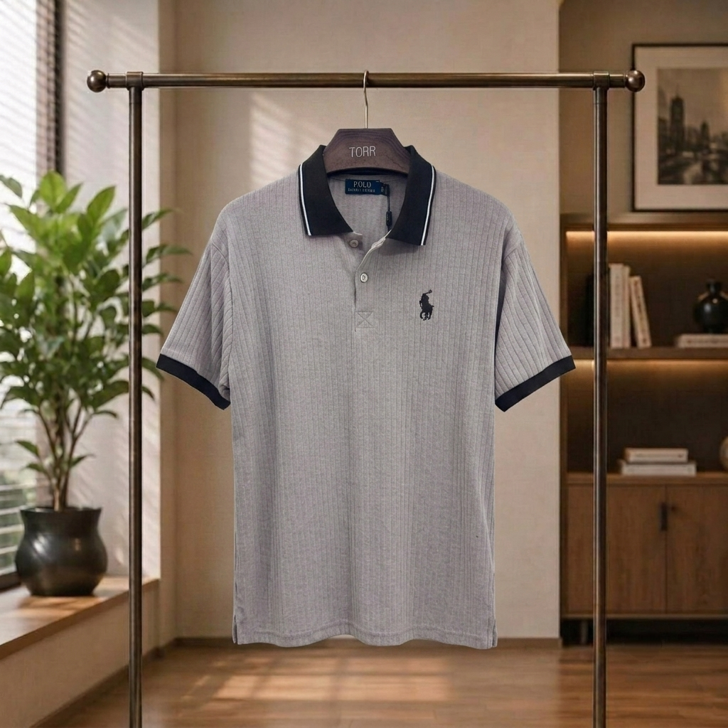 LIGHT GREY US POLO T-SHIRT