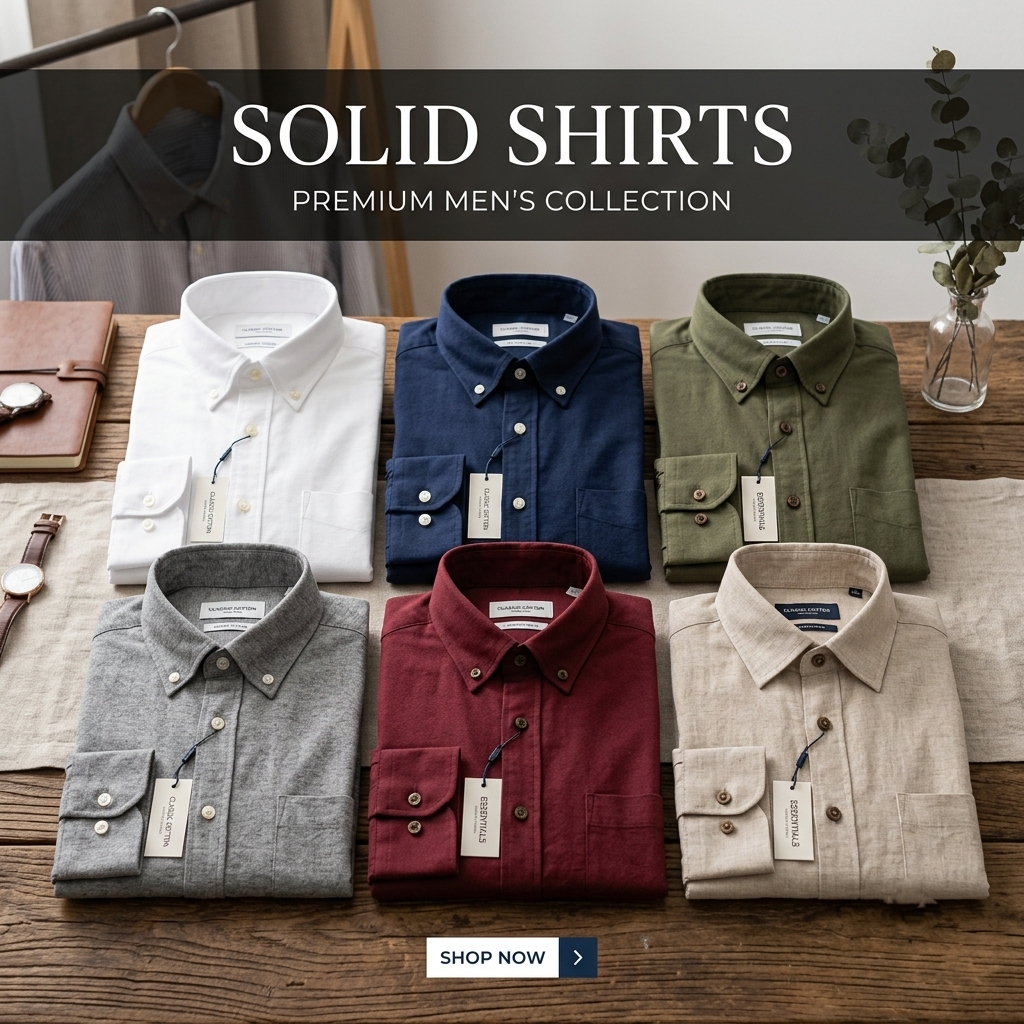 PREMIUM SOLID SHIRTS COLLECTION