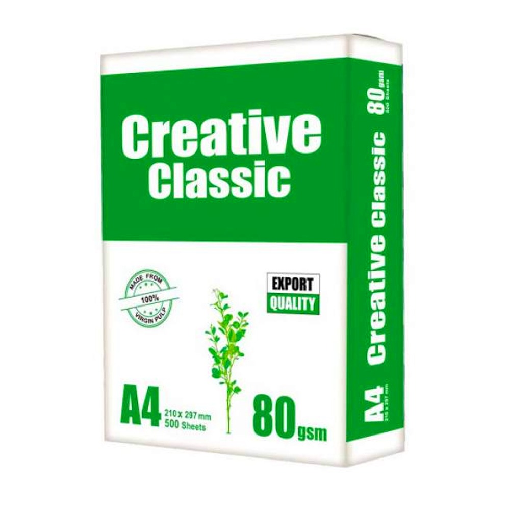 Creative A4 Paper 80 GSM- (500 Sheets)