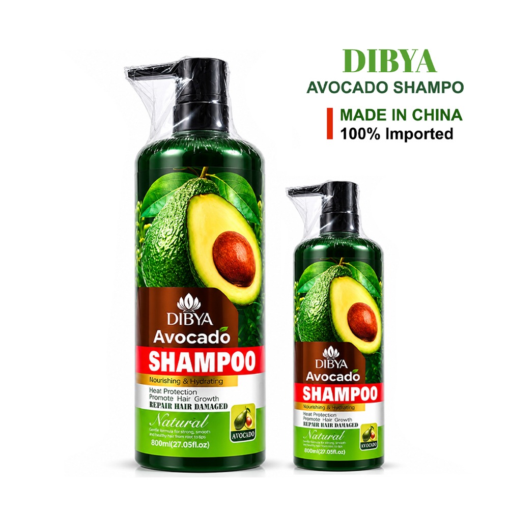 DIBYA Organic Avocado Shampoo & Dry Shampoo 2-in-1 Smoothing Nourishing Refreshing Cream for Unisex Adults