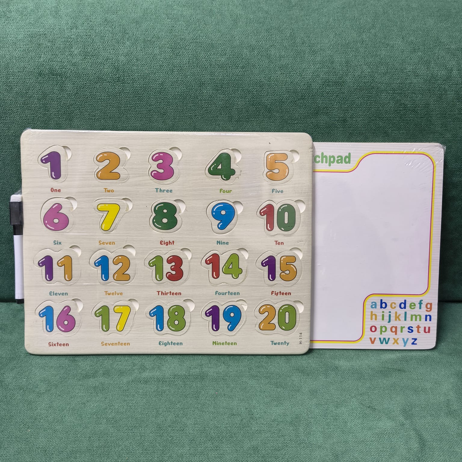 Big Size Baby Montessori Wooden Number Puzzle Hand Grab Board Set Educational Toys Infantile Cartoon Number Letter Math Puzzle-Happy Products