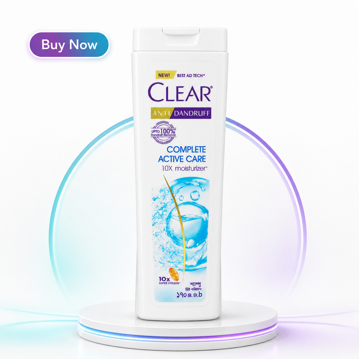 CLEAR ANTI DANDRUFF COMPLETE ACTIVE CARE 10X VITAMIN- 170ml