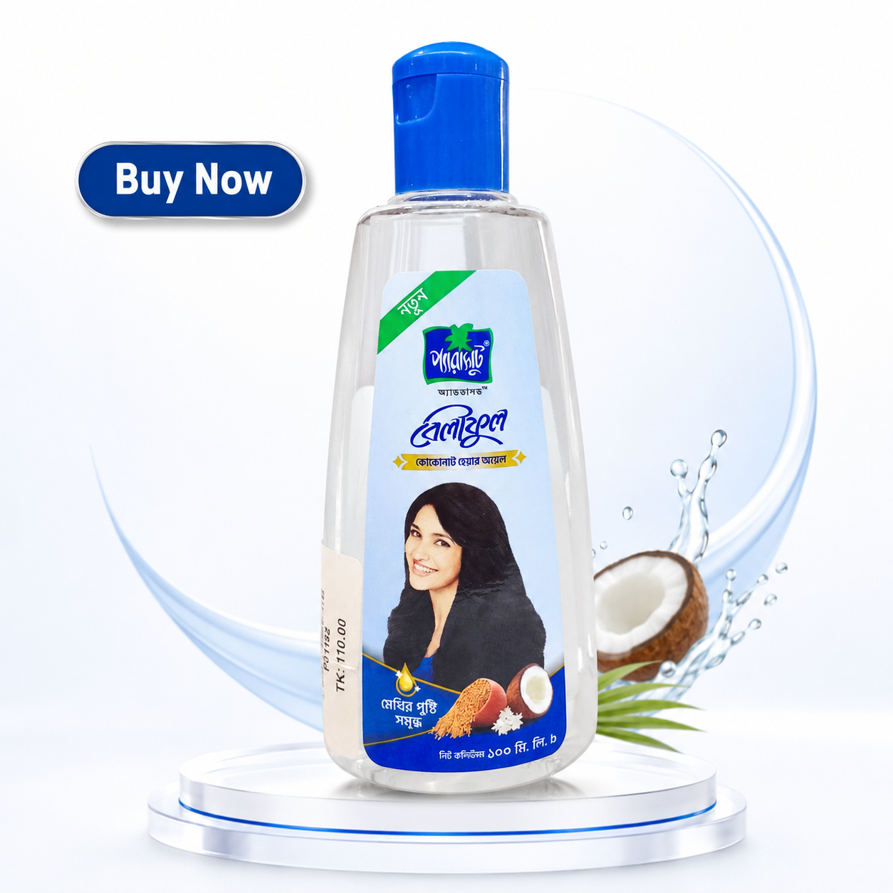 Parasut Beliful Coconut Hair Oil- Methi Pusti Somriddho 100 ml
