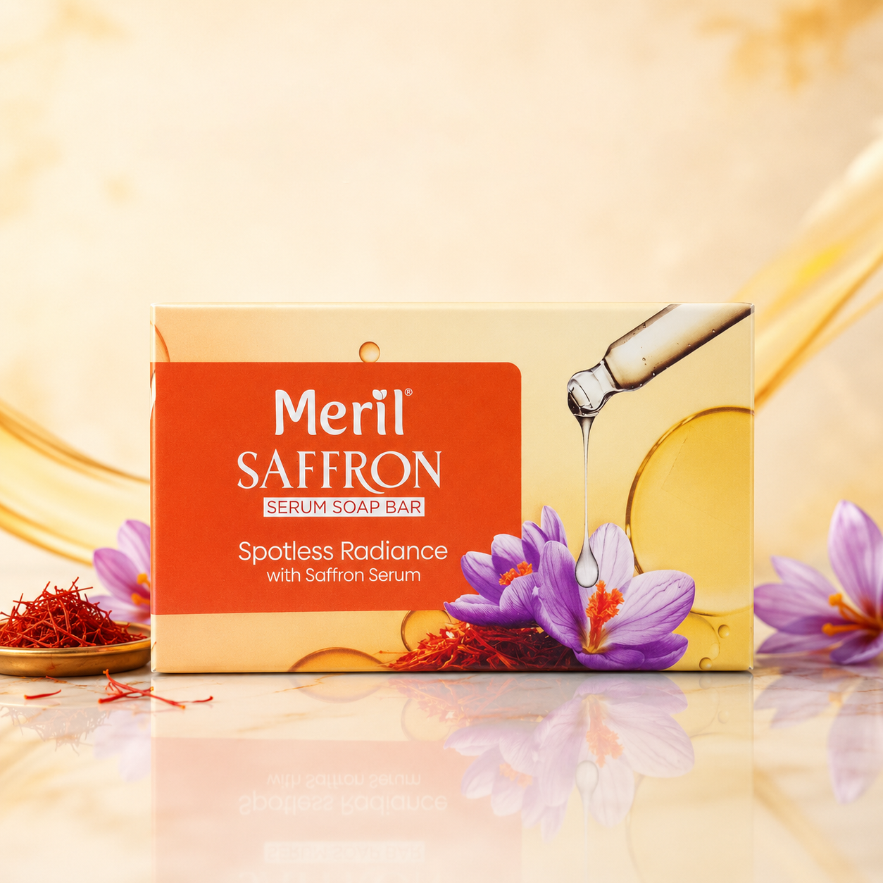Meril Safron Soap- Square