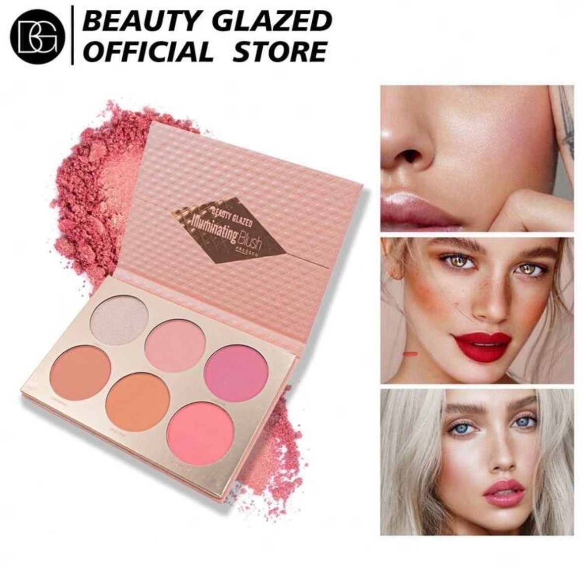 Beauty Glazed Illumination Blush pallet 6 shade - Image 1