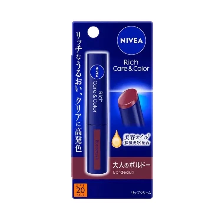Nivea Rich Care & Color Lip balm( Bordeaux) - Image 1