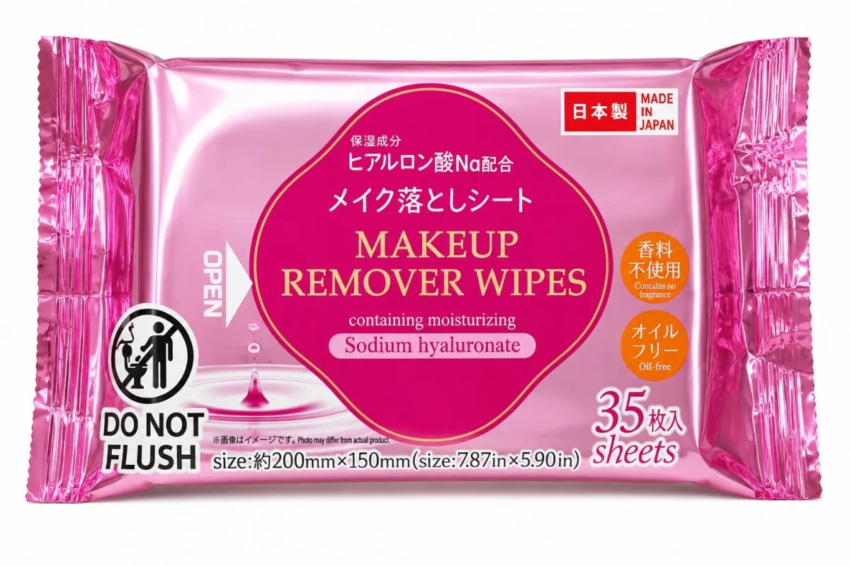 Daiso Makeup remover sheet sodium hyluronate ( 35sheets ) - Image 1