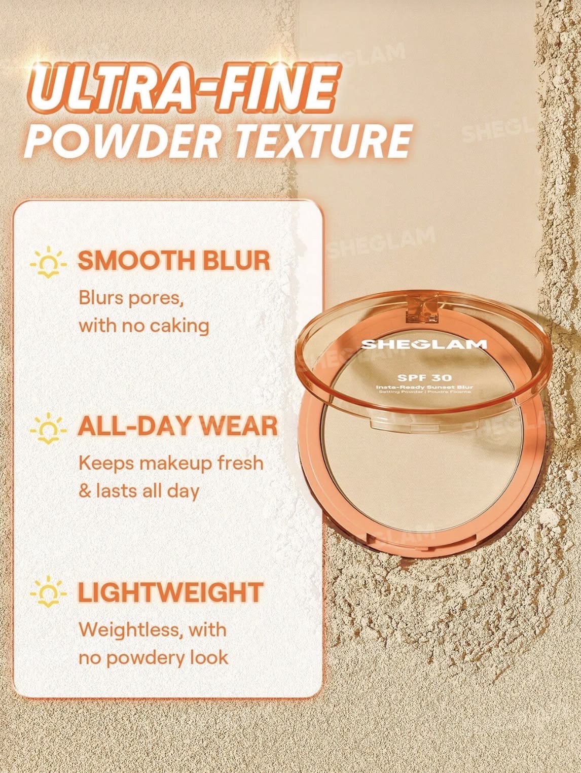 SHEGLAM Insta Ready Sunset blur Setting Powder - Image 3
