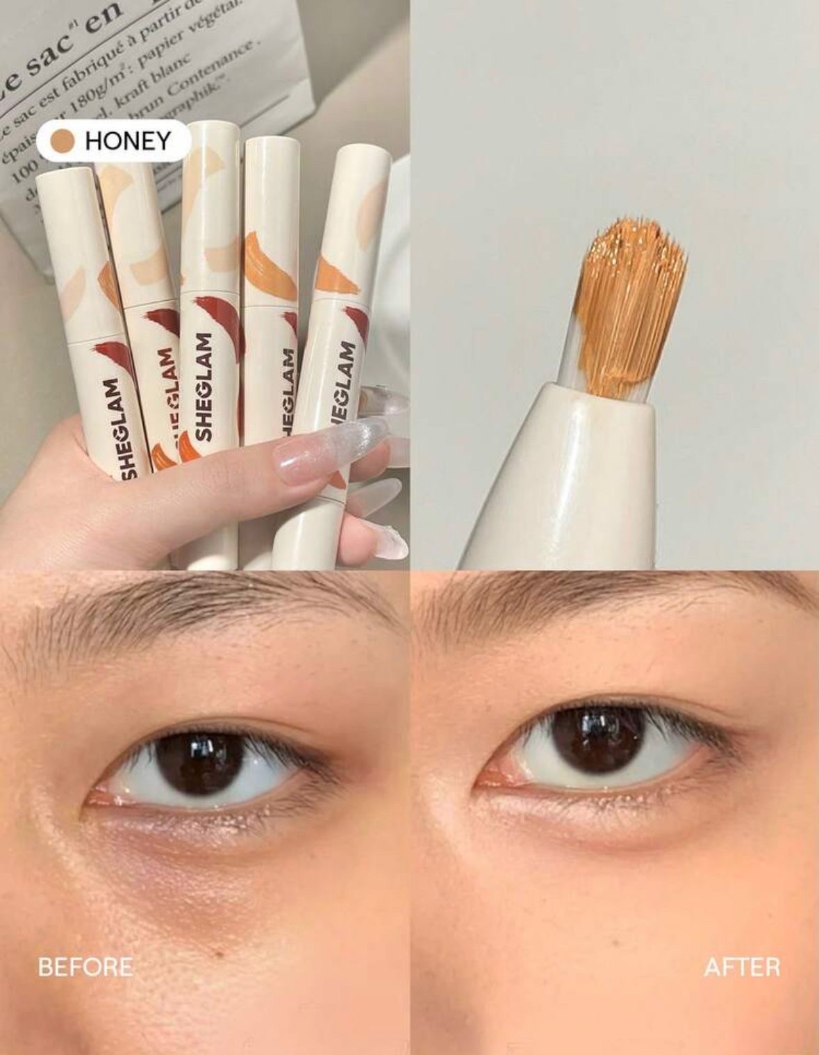 SHEGLAM High Coverage Perfect Skin Concealer (honey) - Image 2