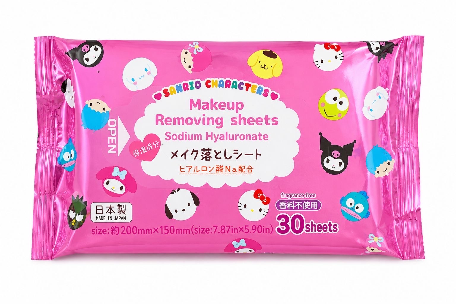 Daiso Sanrio Makeup Remover sheet (30pcs) - Image 1