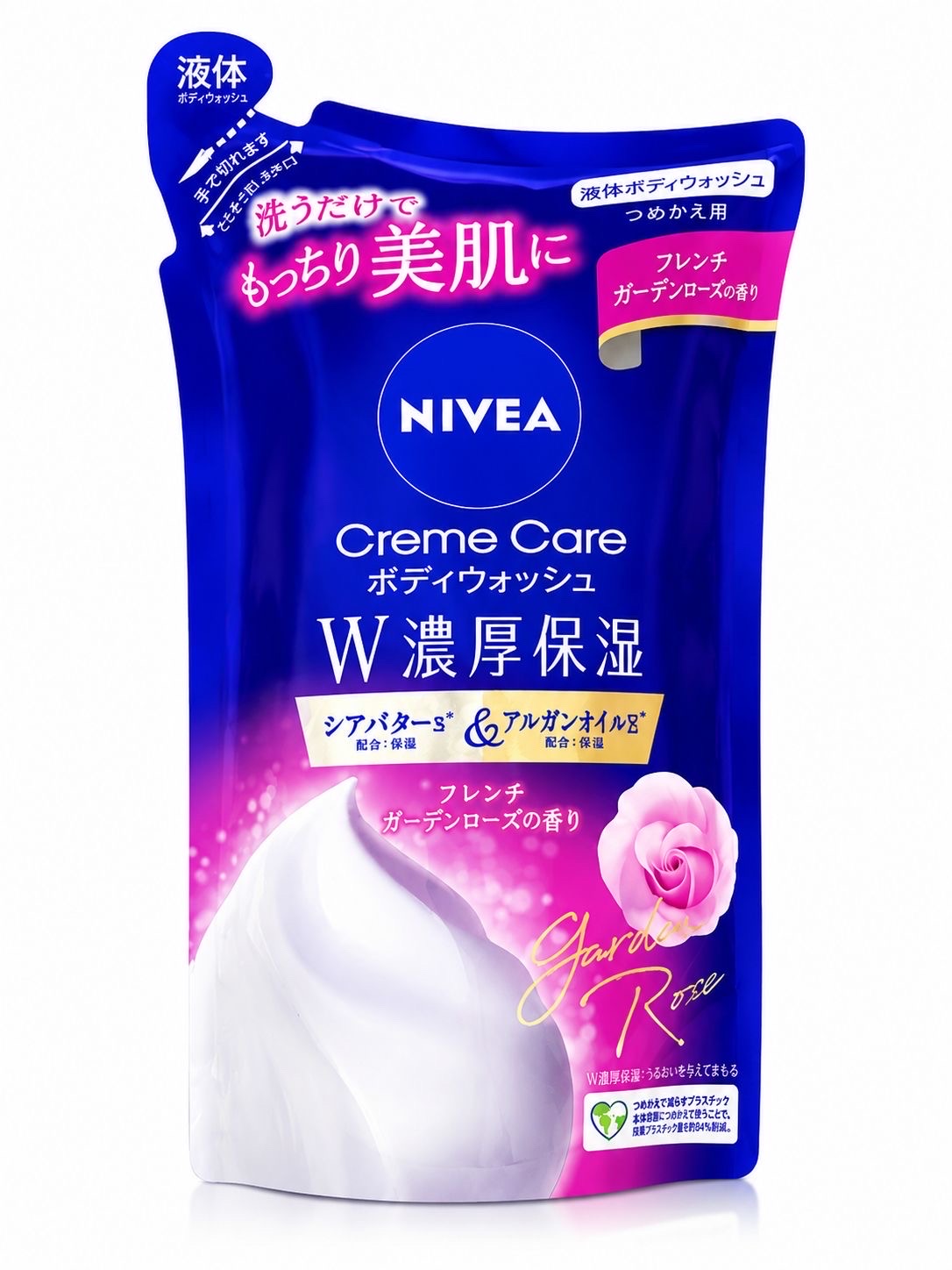 Nivea Cream Care Body wash Garden Rose scent (340ml) - Image 1