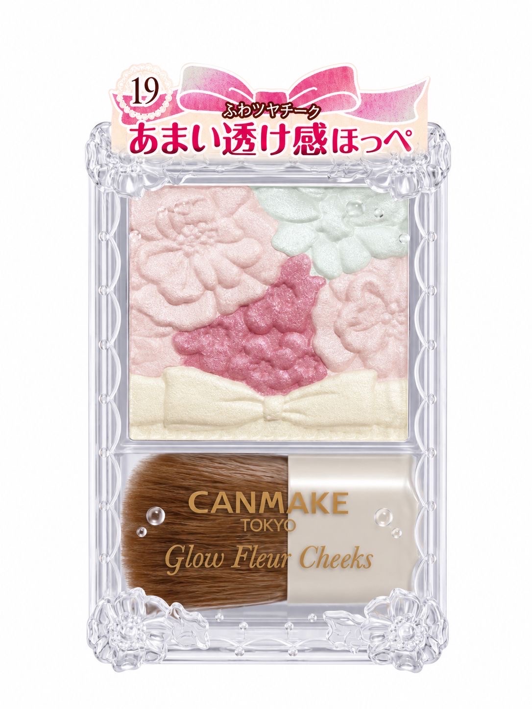 CANMAKE Glow Fleur Cheeks (blush highlighter)  – Shade 19 - Image 1