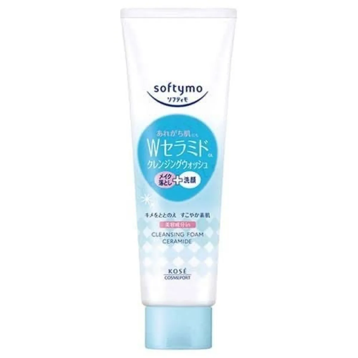 Softymo KOSE Facial Cleansing Foam (Ceramide),  Bonus Pore Stain 150 g - Image 1