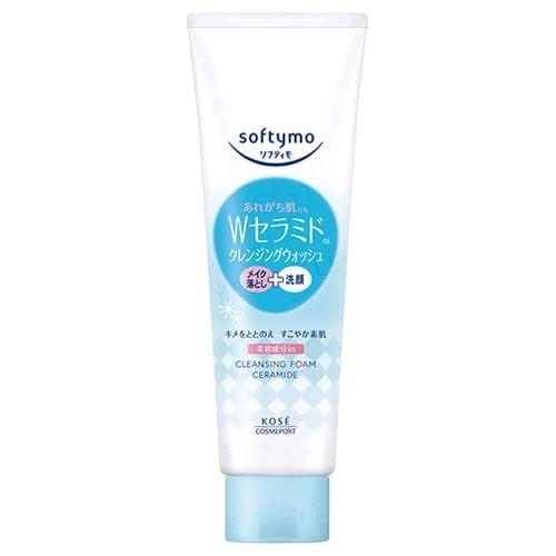 Softymo KOSE Facial Cleansing Foam (Ceramide), Bonus Pore Stain 150 g - Image 1