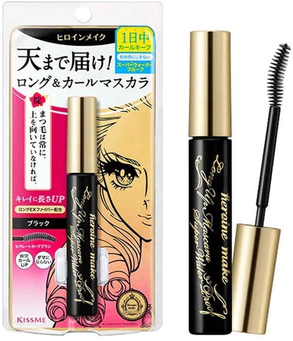 Heroine Make Long Up Mascara, Super WP 01, Black, 0.2 oz (6 g), - Image 1