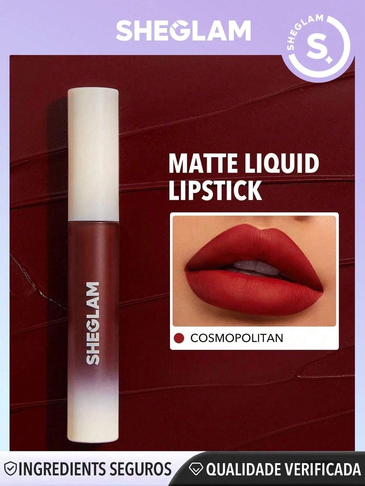 SHEGLAM Matte Liquid Lipstick – Cosmopolitan - Image 1