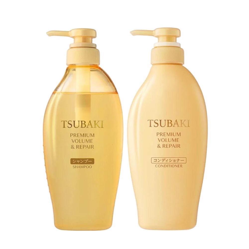 Tsubaki (TSUBAKI) Shampoo Conditioner Set Premium Volume & Repair (450ml+450ml) - Image 1